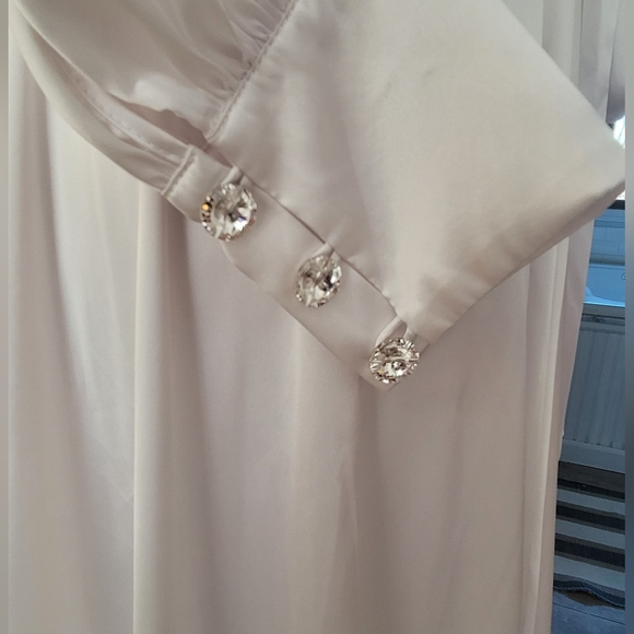 Catherine D'Lish - Beverly Boudoir Dressing Gown Robe in White - Size Large - Picture 5 of 11